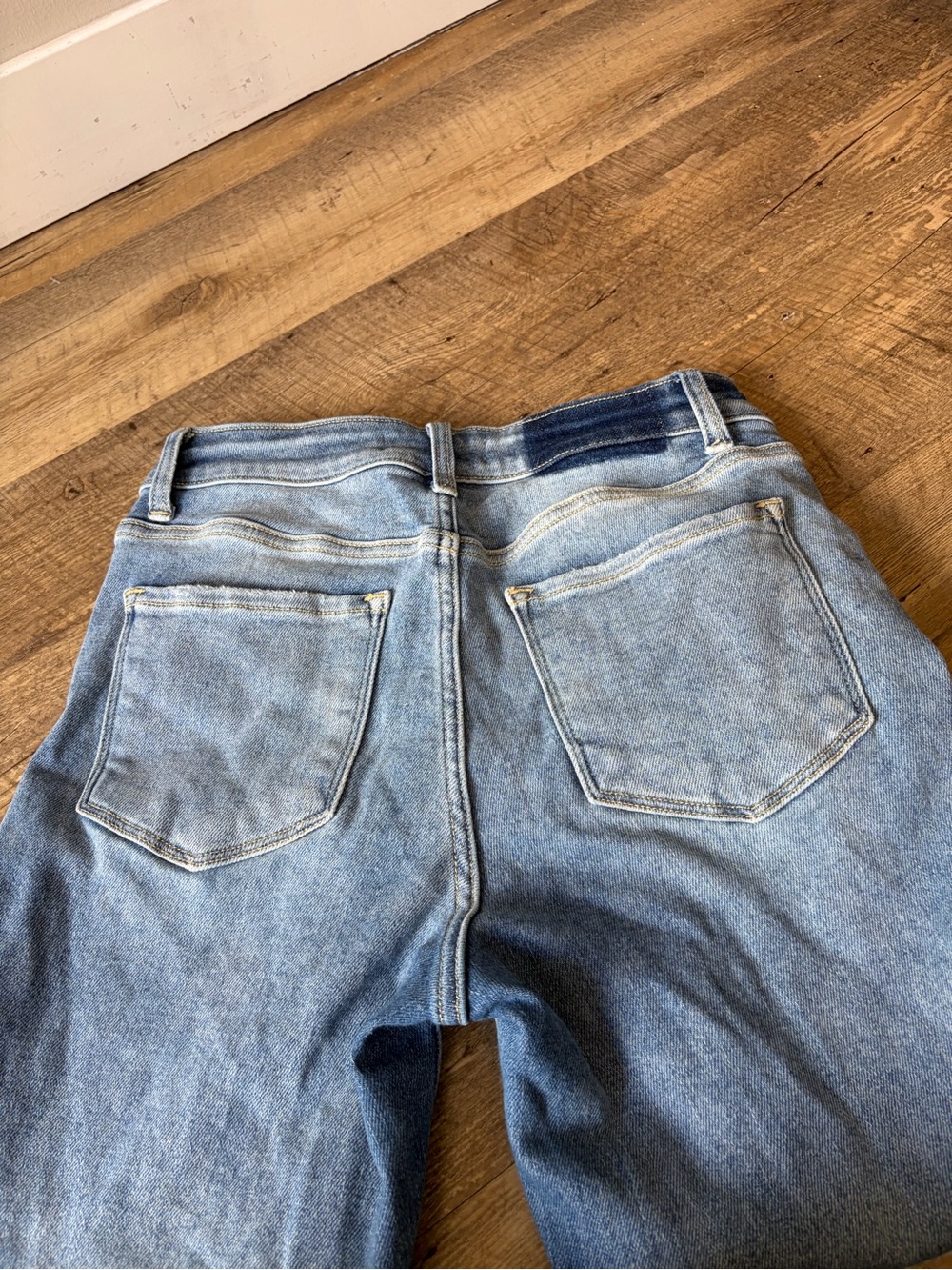 Flying Monkey High Rise Lightly Distressed Slim Crop Jeans - Picture 13 of 13